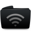 Folder black wifi icon