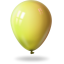 Ballon yellow-64