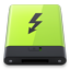 HDD Green Thunderbolt icon