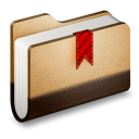 Bookmarks Brown Folder-128