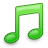 Music Note Green