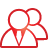 Users red icon