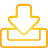 Inbox yellow icon