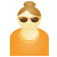 Sunglass woman orange-64