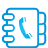 Address Book blue icon