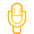 Microphone yellow Icon