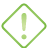 Exclamation Diamond green icon