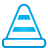Traffic Cone blue Icon