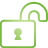 Lock Unlock green