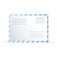 Blue White Envelope Icon