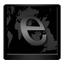 Black Internet Explorer icon