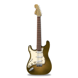 Stratocaster guitar orange bright-256