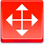 Cursor Drag Arrow Red icon