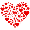 I love you heart-128