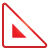 Ruler Triangle red icon