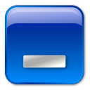 Minimize box blue-128