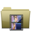 Folder Movie Brown icon