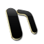 Microsoft One Note Black and Gold Icon