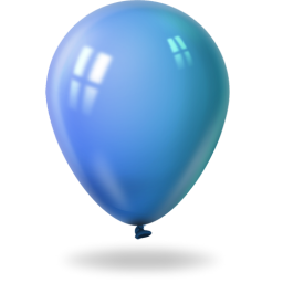 Ballon cyan