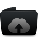 Folder black web upload-128