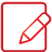 Document Edit red icon