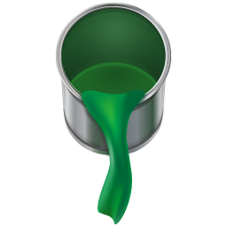 Green Paint Can-256