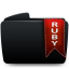 Folder black ruby icon