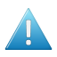 warning blue icon
