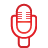 Microphone red icon