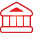 Bank red icon