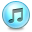 Music round icon
