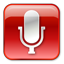 Microphone Normal Red icon