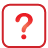 Question Button red icon