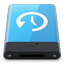 HDD Blue Time Machine W Icon