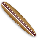 Brown surfboard