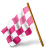 Map Marker Chequered Flag Left Pink-48