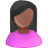 User female black pink black