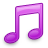 Music Note Pink Icon