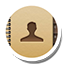 Round Contacts icon