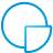 Chart Pie blue icon