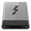 HDD Grey Thunderbolt B icon