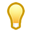 Light bulb on Icon