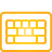 Keyboard yellow icon