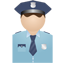 Policeman no uniform icon