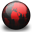 Globe black red-32