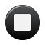 button black stop icon