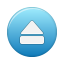 button blue eject icon