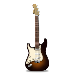 Stratocaster guitar orange-256