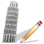 Tower of Pisa Write icon
