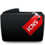 Folder black icns icon